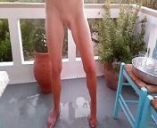 Eos peeing on the terrace from eo ur malgo school girls big tit clubber sluts page xvideos co
