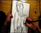 Pencil Drawing Techniqe Female Nude Body from naked kaylax hatice Şendil