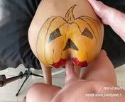 Pumpkin butt with creampie fuck from hentai game impregnation