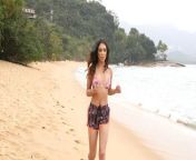 Brazilian amateur hottie Amanda Borges picked up on a beach for anal sex from amanda paris hotties