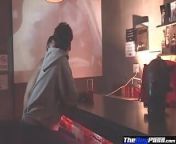 Hot boy gets bareback fucked by step dad in a gay bar from cute twinks