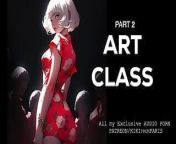 Audio Porn - Art Class - Part 2 - Extract from semen extraction ward 2 busty hentai nurse makes patient jizz with her feet