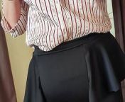 British GILF ready for work flashing her bald cunt, big arse and big tits. Hoping to make her co-workers hard today. from office girl and her co worker
