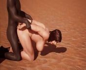 Muscular Woman Loves BBC - 3D Animation from ballbusting caption