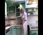 My stepmother in the kitchen early morning Hotmoza from early morning grandma changing for walk