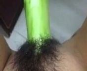 Horney Chinese student shape cucumber as cock and fuck herse from cumming herse