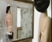 L. Carati in 1979 movie in white bra, panties, stockings from bra panties bath