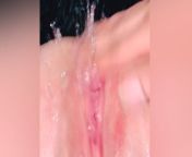 SUPER WET PUSSY MAKES A MESS SQUIRTING EVERYWH3R3 for THE FIRST TIME from first