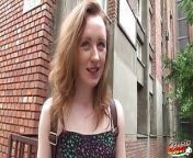 German Scout - Ginger College Girl Pickup for First Anal Fuck from college ginger anal