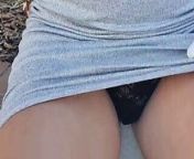Outdoors pussy touching. Hot baby playing from baby planing