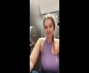 Public masturbate with big dildo and tight pussy from toilet bbc