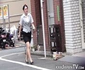 Japanese women in high heels are a subject of sharking from skylar shark