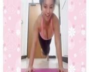 Favourite SG Model doing Yoga Challenge from meninhas yoga challenge