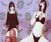 JOI: Mavis Dracula teases you with her sexy body and asks you cum in her pussy on Halloween from female dracula hot