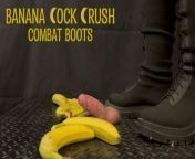 Cock Crush with Banana, Trampling with TamyStarly - CBT, Ballbusting, Crushing from cock crush heel shoe