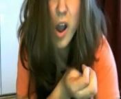 Cam Girl Tries Not to Get Caught While Masturbating from funny cam sex