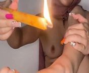 Candle wax all over my body from iranian granny sex