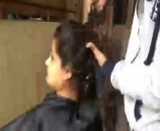headshave gujarat from indian women headshave at local temple