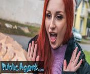 Public Agent Redhead Brit Shows Off Her Pierced Tits Before Basement Fuck Creampie from family fuck creampie