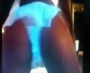 Anivlis F. twerking in her blue thong from blue f