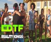 Hot Pornstars Have A Naked Relay Race Before Hitting The Pool For A Wet Orgy - Reality Kings from sannyline xxx sikal racing
