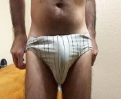 Earl introduces one of his new briefs from russian gay t