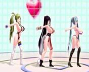 MMD 3D Ariane Cevaille Sister Breast Expansion Dance from miku breast expansion mmd