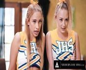 MODERN-DAY SINS - Teen Cheerleaders Kyler Quinn and Khloe Kapri CUM SWAP Their Coach's BIG LOAD! from khloe vipergirls