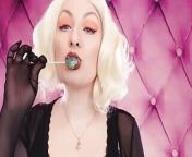 Asmr Video: Lipstick, Mesh Gloves and Lollipop (arya Grander) from arya lip kiss