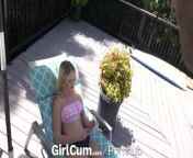 GIRLCUM Sexy Petite Blonde Cums Many Times from anuska shrma