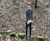 Horny BOY Stroking his Big Dick Outdoor in SNOWY WEATHER Cute boySchool from naked andy tbw twink