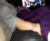 Step mom gives Step son a handjob during movie night, secretly with family around! from sheluvsmynut