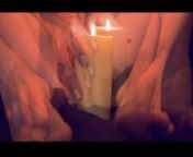 Intense squirting orgasm after anal fingering - Candlelight pussy and ass masturbation from www eom