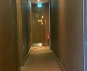 Naked hotel flash and dash from public flasher