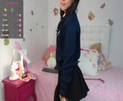 Hot schoolgirl teases in her room from kaki bur