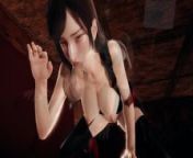 Tifa Lockhart is defeated! She´s fucked so hard due to the loss... from jodidar