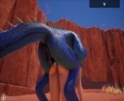 Wild Life Blue lizard scaly porn (Jenny and Corbac) from rule 34 porn