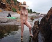 Pee on The Beach - nude girl pissing on public beach - NUDIST extreme public piss standing from extreme public piss