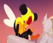 Pokemon - Vespiquen jerks Mewtwo - 3D Hentai from anthro sex tweet twitter sex