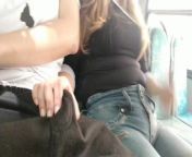 An unknown girl make me handjob on the bus. IN PUBLIC from indian handjob mms pg hotel