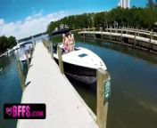 BFFS - Sexy Friends In Tiny Swimsuits Join Their Friend For A Boat Ride And Dick Sucking Competition from sexy bikini ki chut photo xxx dasi sex d
