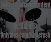 Sexy Girl Plays Drums Naked (G*ns & Roses - Sweet C Of Mine) from google c g desi gir