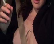 Smoking, teasing my nipples, and masturbating in the car (public) from 12slln girl public bus touch sex video download free award bhabi