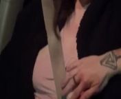 Smoking, teasing my nipples, and masturbating in the car (public) from karachi girl car fucki
