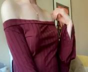 Dressing like this means I can show you my pretty tits at any moment! Can you give them a kiss? from long nipples small tits