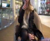 HOOKED UP TO A STRANGE GIRL'S VIBRATOR AT THE MALL!4K from public bus girl touch se