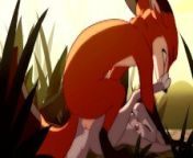 Patreon Blitzdrachin : Straight yiff animation , cum inside, size difference , fox and rabbit from animation 2d