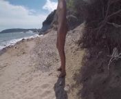 girl pissing on public beach from nudist naturistin hanna
