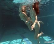 Olla Oglaebina and Irina Russaka sexy nude girls in the pool from russian bbs nude girls