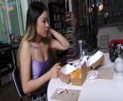 MUST WATCH: Barely-legal Lulu Chu cheats on fiancé with MUCH OLDER MAN teases and then EATS CUM! from gold mal xxxutuber